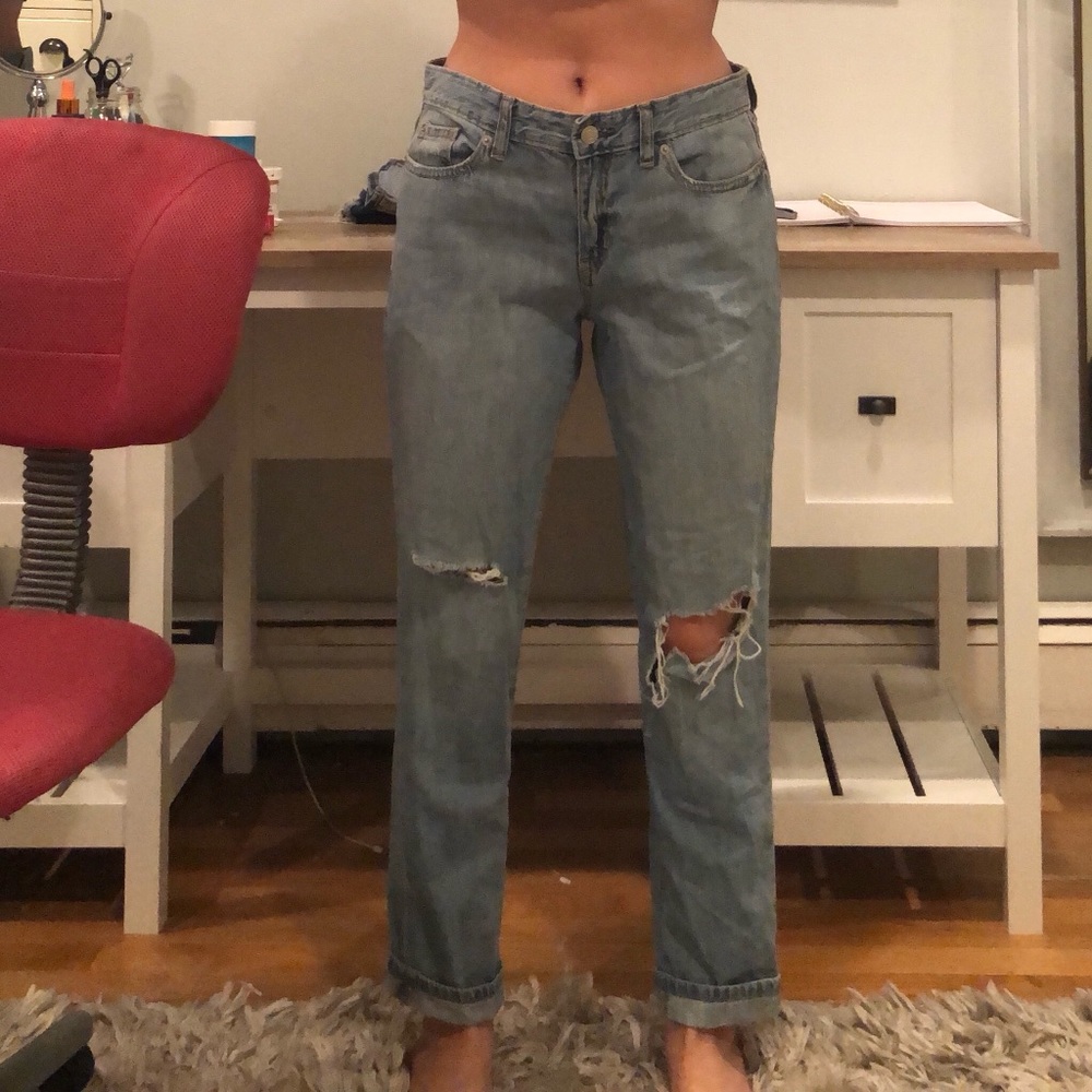 Low Rise Gap Boyfriend Jeans